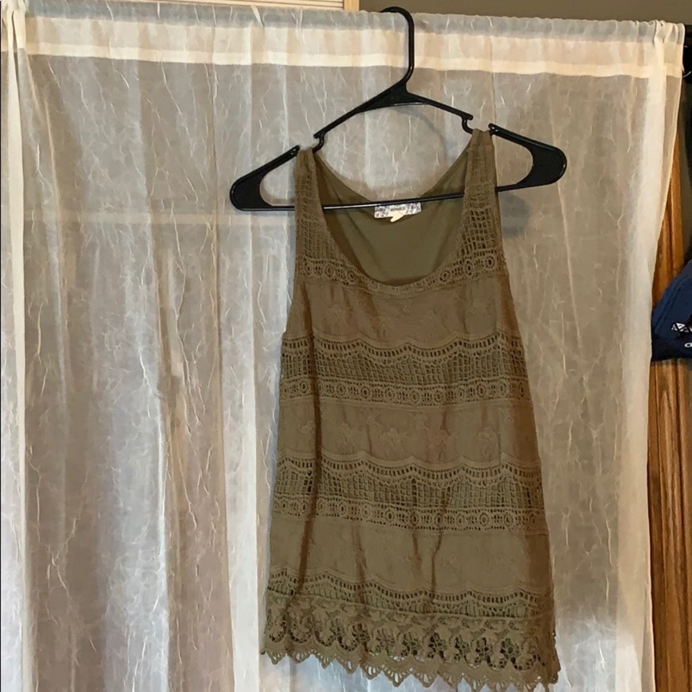 Medium Green Tank top.